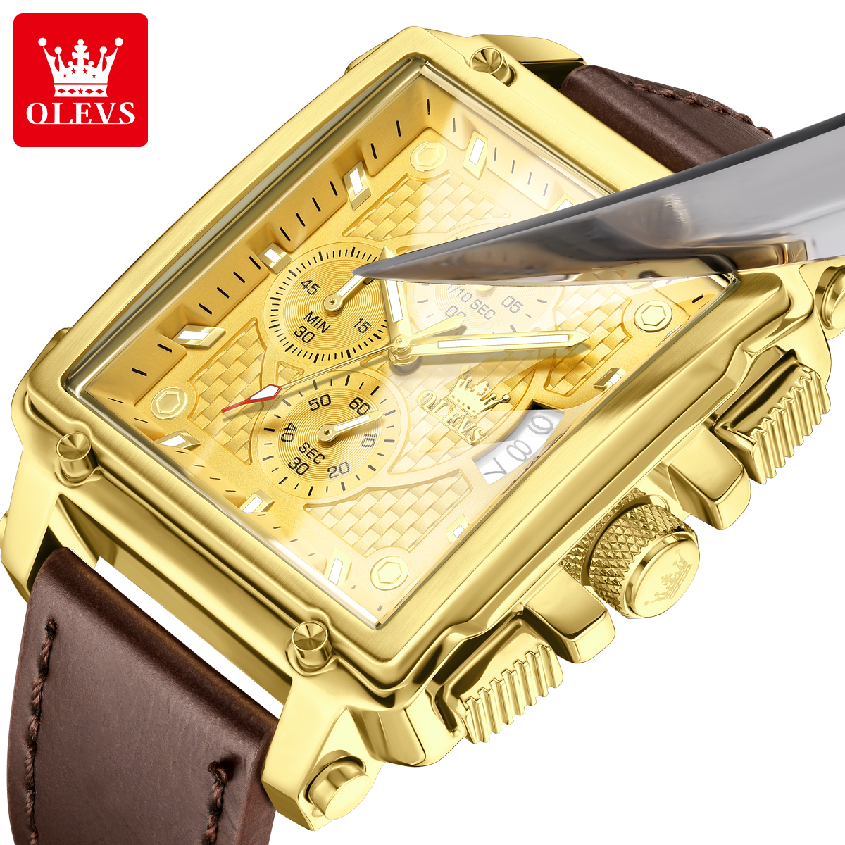 OLEVS brand mens watches water - Luxury Watch Straps recensione e prezzo