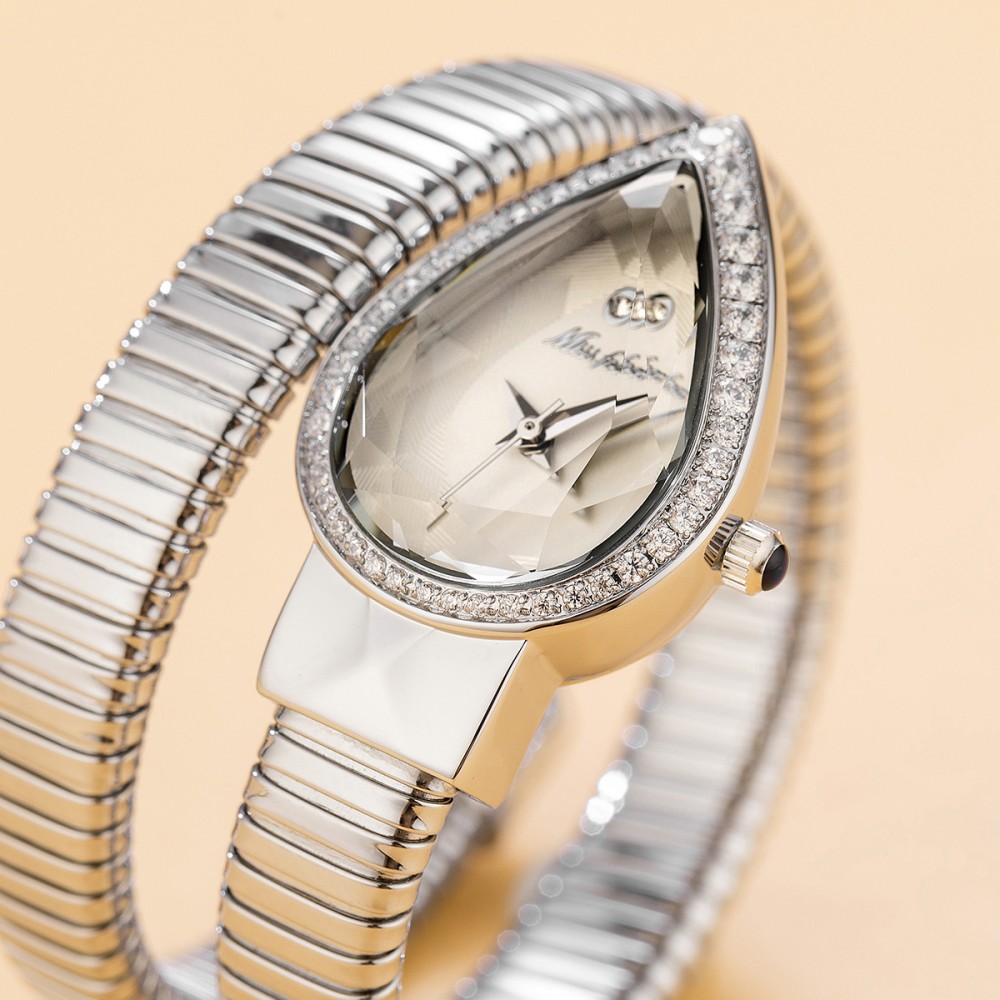 MISSFOX Snake Shape Diamond Wa - Luxury Watch White recensione e prezzo