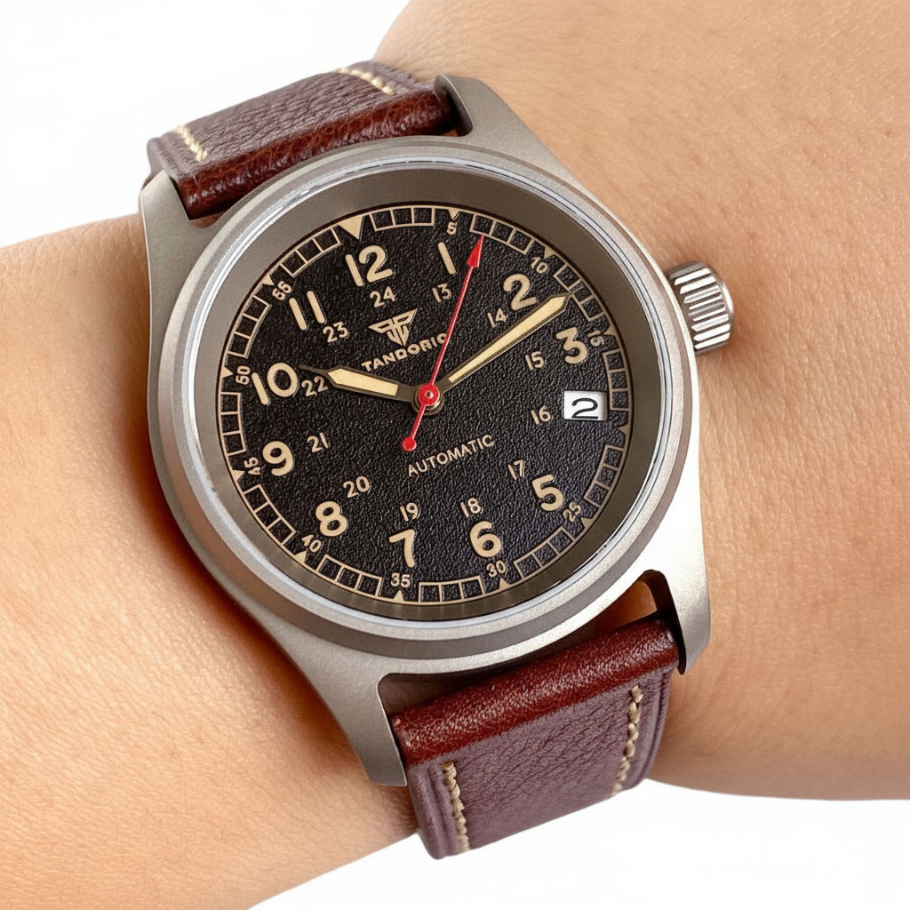 Customized Watch Titanium NH35 - Automatic Pilot Watch recensione e prezzo